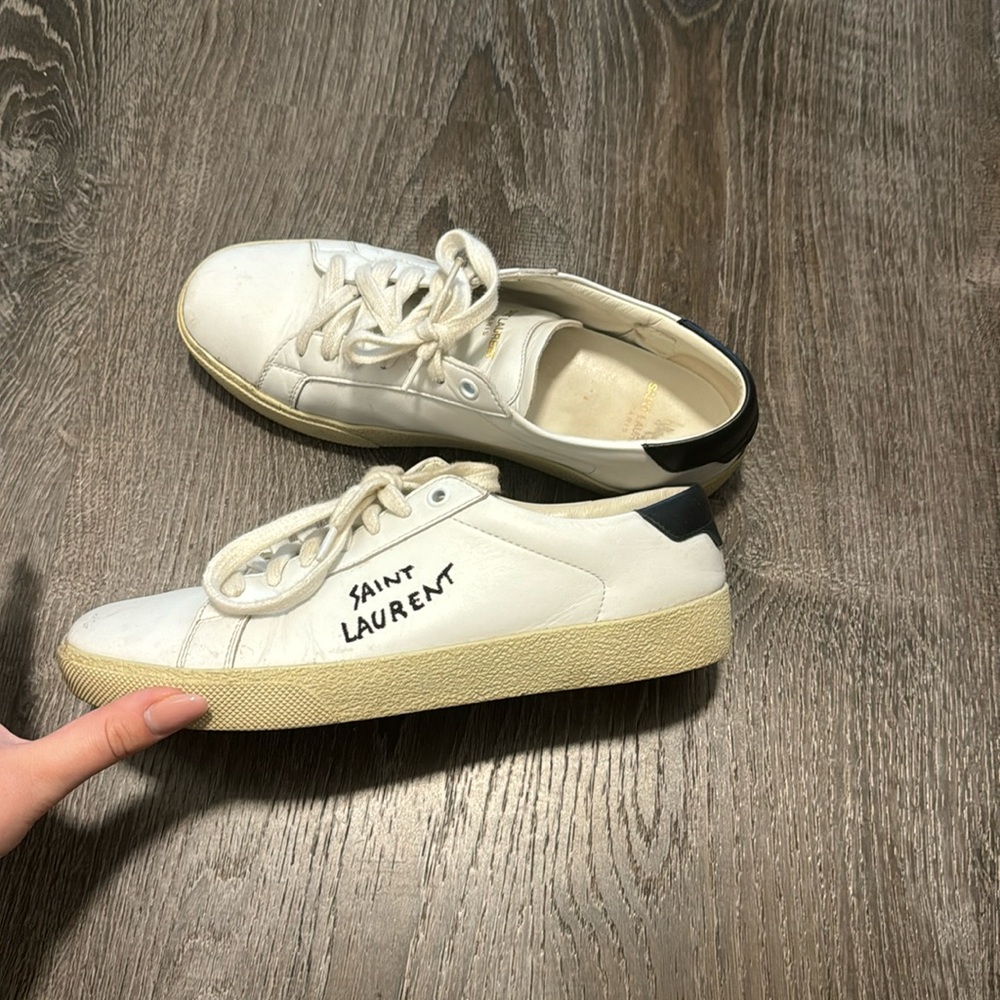 Saint Laurent court classic white sneaker